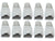 Plugghette med bøyavlaster for RJ45 plugg, 10 stk