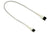 Forlenger, 3 pins vifte, kabelstrømpe, 30 cm, hvit