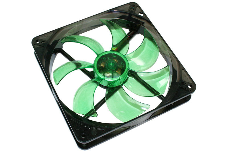 Cooltek vifte m/grønn LED, Silent Fan 140, 140x25