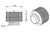 Barrow røradapter m/overfallsmutter, 1/4"BSPx Ø12mm, White