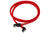 SATA III, 1 rett og 1 vinklet kontakt, kabelstrømpe, 60 cm, rød Default Title