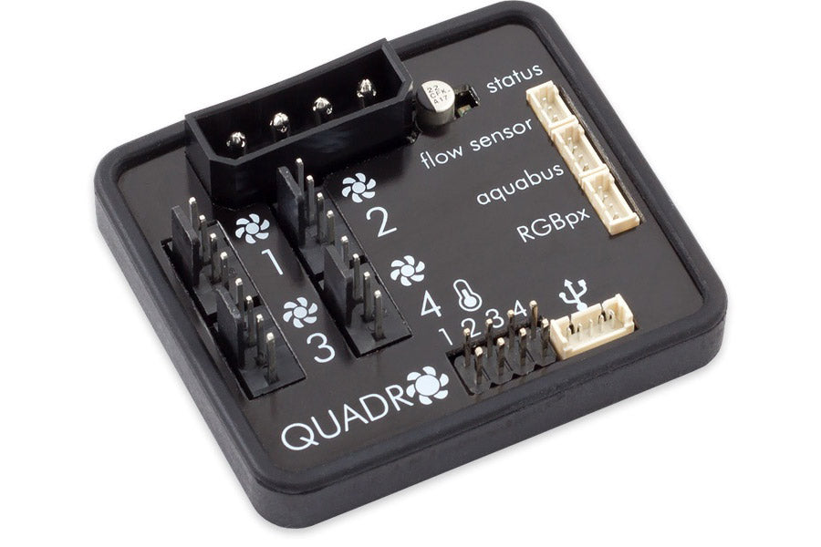 AquaComputer QUADRO, 4 kanals vifte-, pumpe- og LED PWM styring Default Title