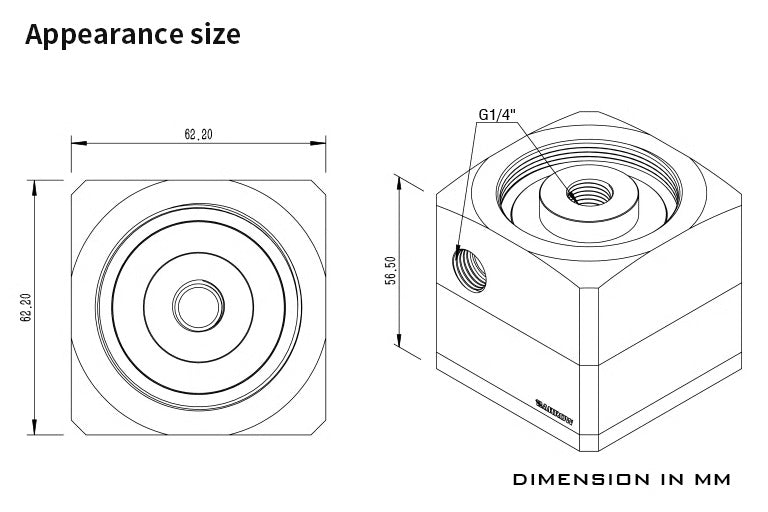Barrow pumpe m/pumpetopp, SPB17-V2, 17W, PWM, Plexi