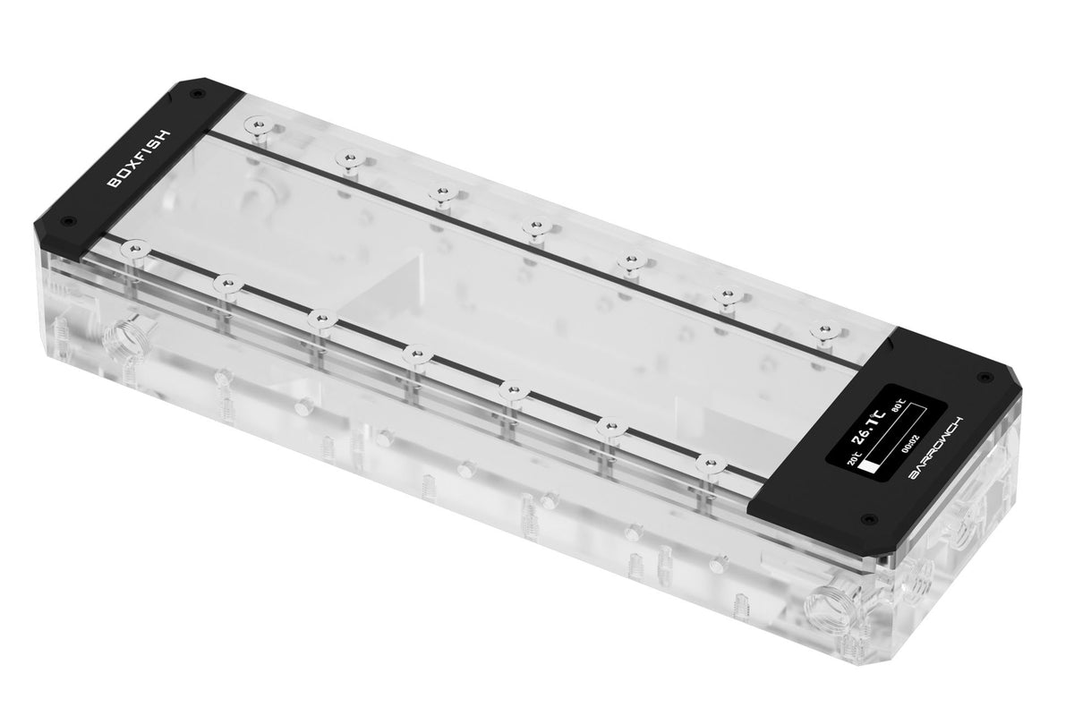 Barrow vanntank med temperaturmåler, Boxfish, RGB LRC 2.0, lengde 250mm