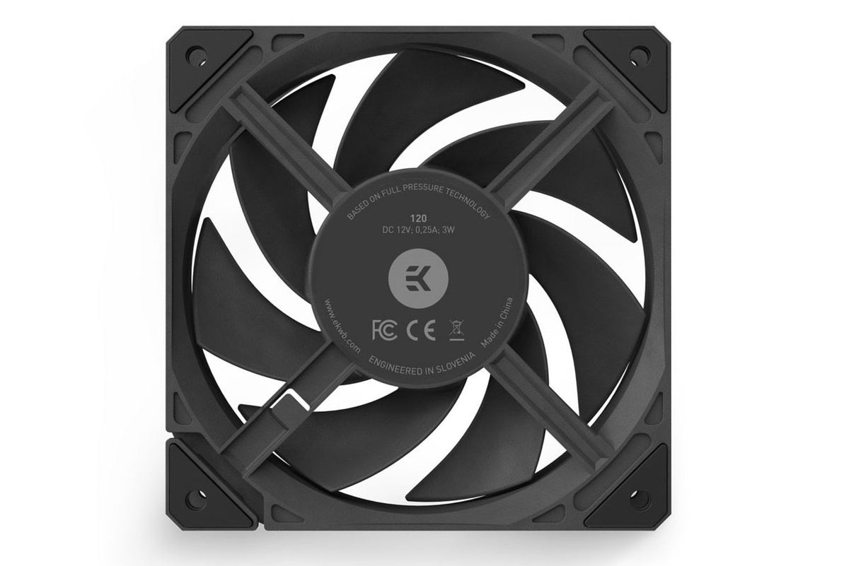 EK vifte, EK-Loop Fan FPT 120 - Black (550-2300rpm)