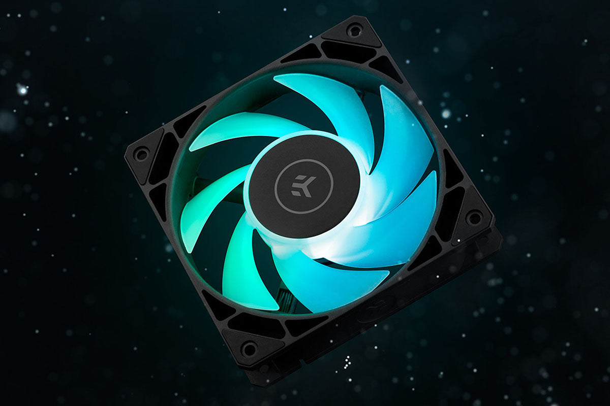 EK vifte, EK-Loop Fan FPT 120 D-RGB - Black (550-2300rpm)