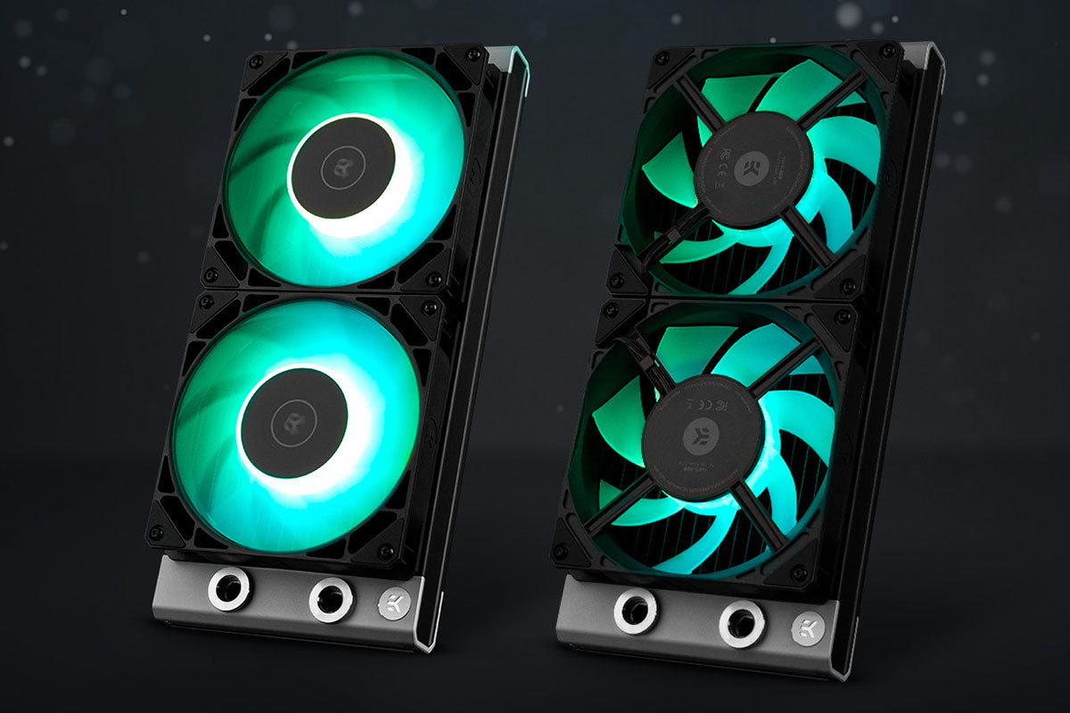 EK vifte, EK-Loop Fan FPT 120 D-RGB - Black (550-2300rpm)