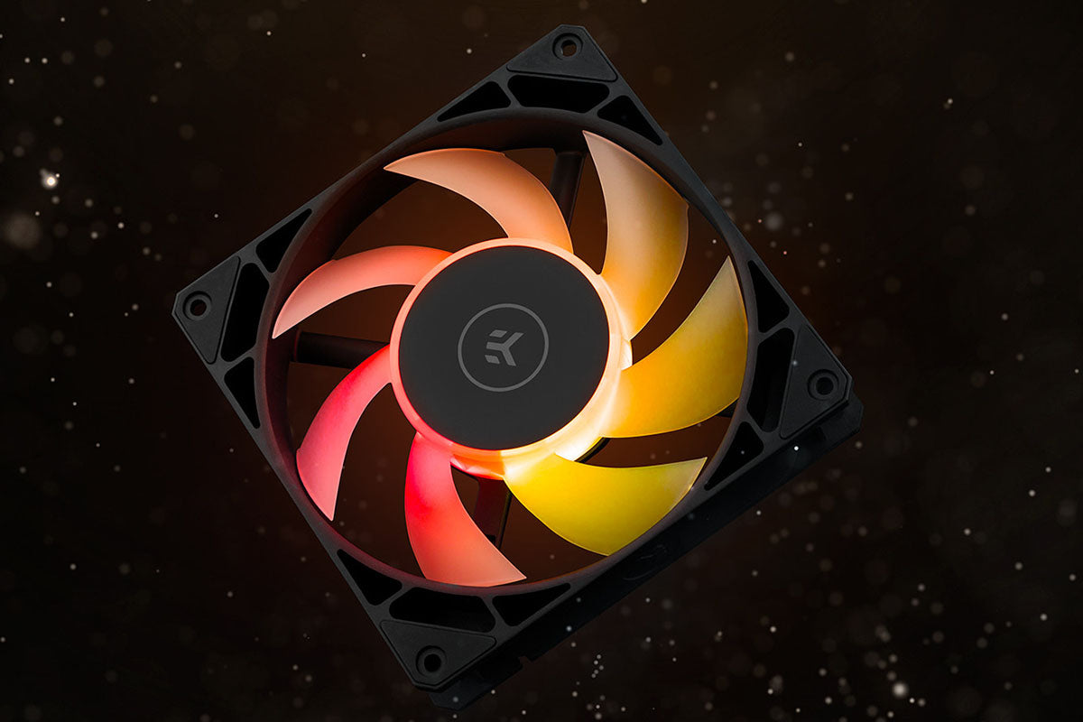 EK vifte, EK-Loop Fan FPT 140 D-RGB - Black (600-2200rpm)