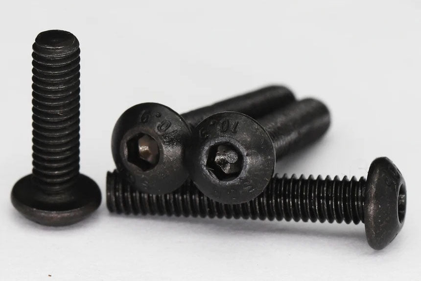 Skrue, unbrako, stål, sort, M3x30mm, 4 stk.
