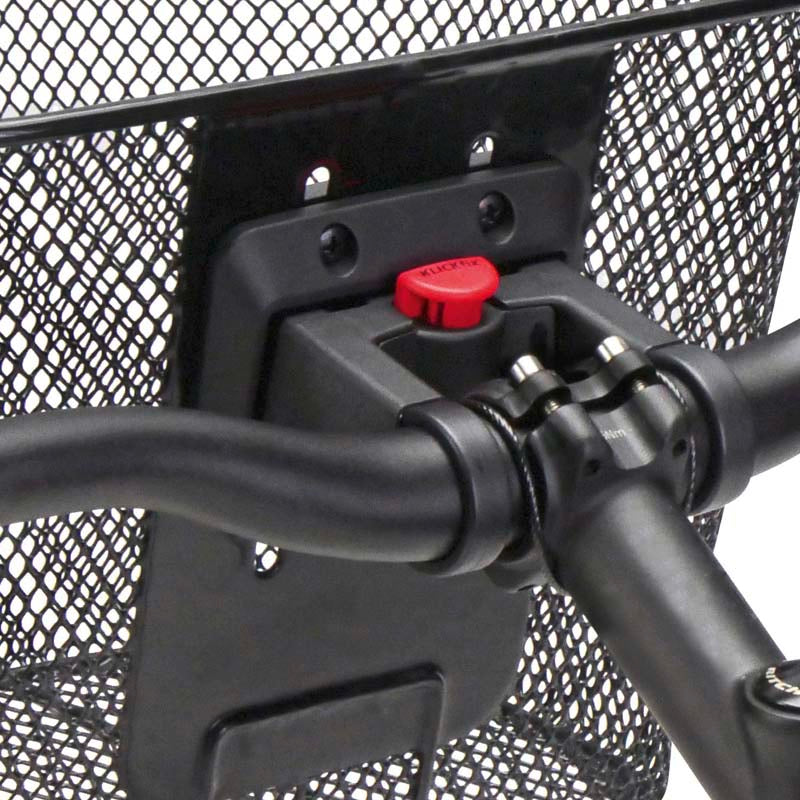 KLICKfix Oval sykkelkurv, sort