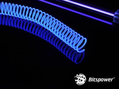 Bitspower Smart-Coil for 5/8"OD slange, UV Blå
