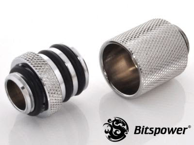 Bitspower koblingsadapter, 25mm lang, 1/4&quot;BSP