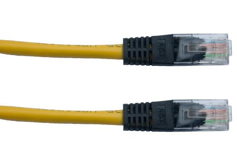 Patchkabel, Cat5e, UTP, Gul, Krysset, 5m