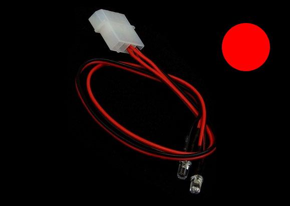 EK LED, 2 stk 3mm, Rød