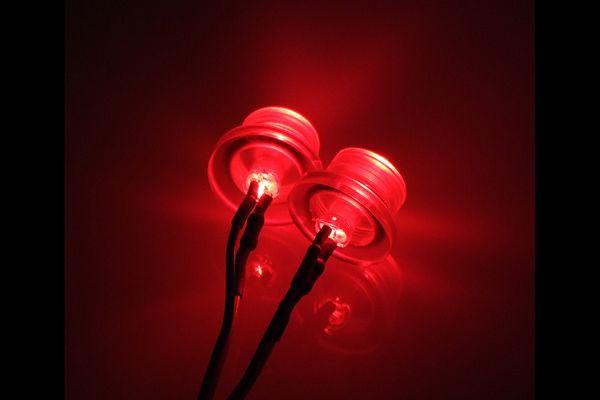 EK LED, 2 stk 3mm, Rød