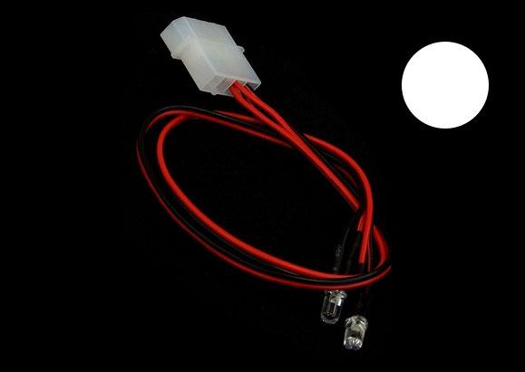 EK LED, 2 stk 3mm, Hvit