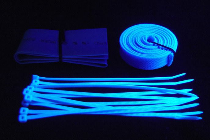 Kabelstrømpe kit, UV Blå