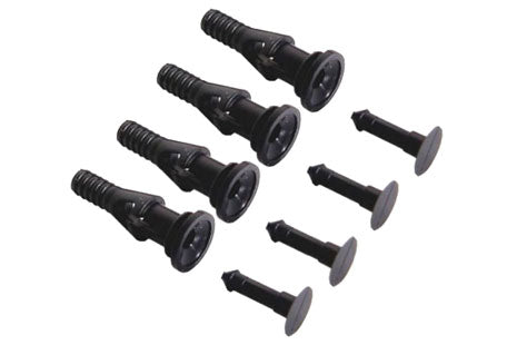 Lamptron viftefester, pushpin, sorte, 4 stk.