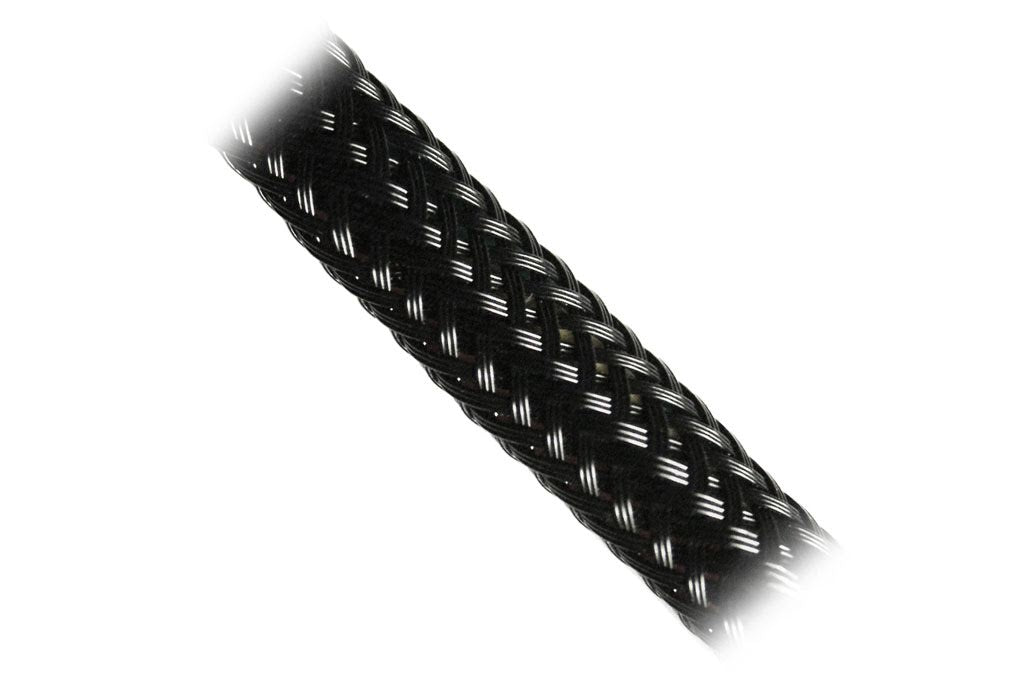 Forlenger, 4 pins PWM vifte, kabelstrømpe, 30cm, sort