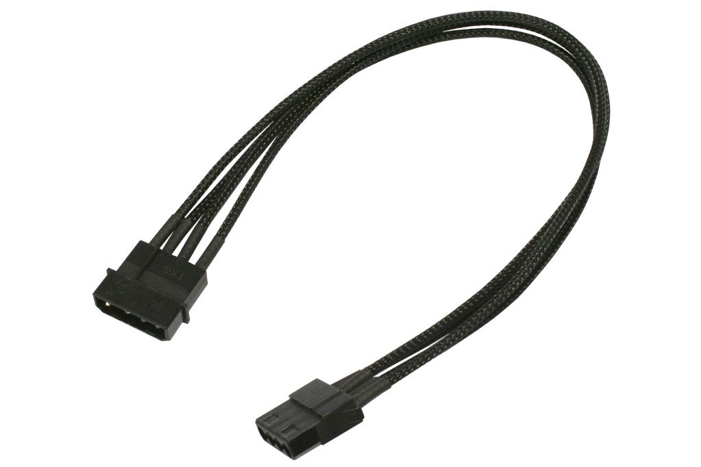 Forlenger, 4 pins drev, lederstrømper, 30 cm, sort