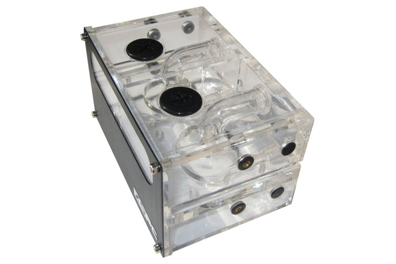 XSPC tank, Acrylic Dual 5¼&quot; Reservoir for 2 Laing DDC, Plexi