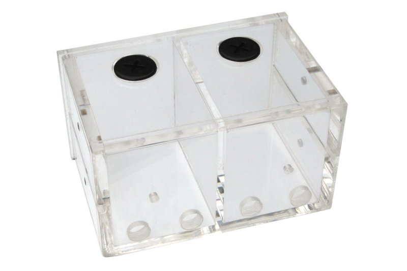 XSPC tank, Dual 5¼&quot; Split Bay Reservoir, Plexi