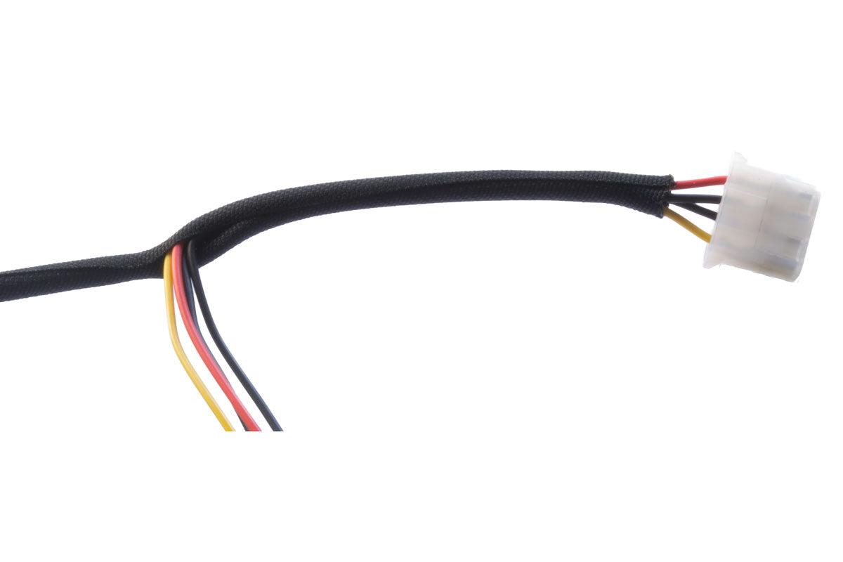 Kabelstrømpe, wrap-around, tettflettet, Ø1/4&quot;, sort