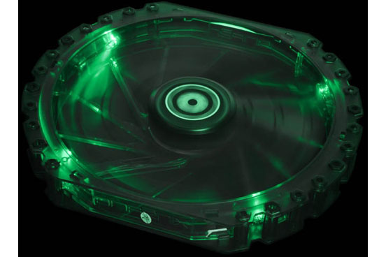 Bitfenix vifte m/grønn LED, Spectre PRO, 230x30