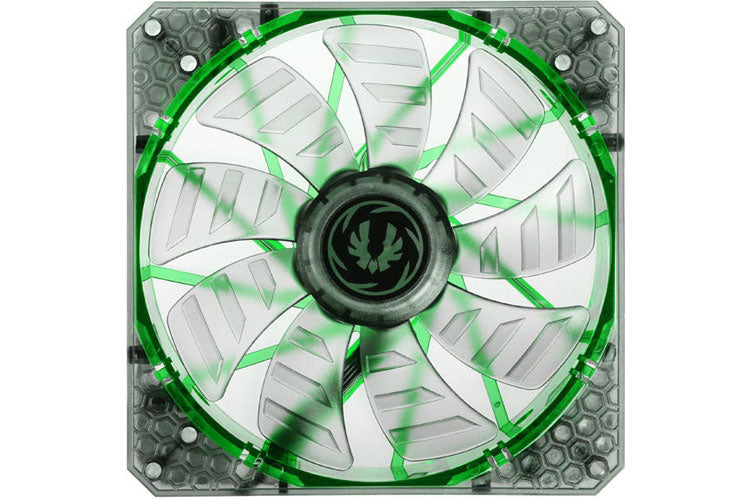 Bitfenix vifte m/grønn LED, Spectre PRO, 140x25