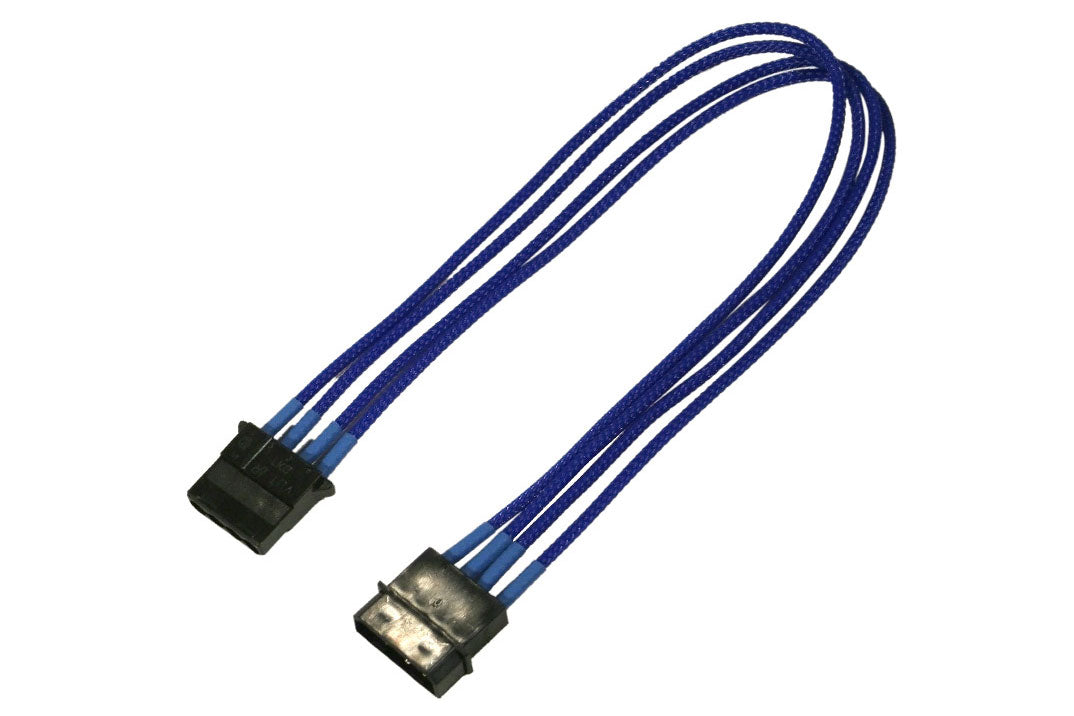 Forlenger, 4 pins drev, lederstrømper, 30 cm, blå