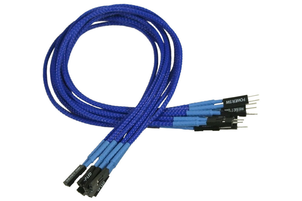 Forlengere for signalkabler, 30 cm, blå