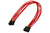 Forgrener, 4 pins drev til 2x3 pins vifte, lederstrømper, 30 cm, rød