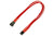 Forlenger, 4 pins PWM vifte, lederstrømper, 30cm, rød