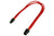 Forlenger, 4 pins ATX12V(P4), lederstrømper, 30 cm, rød