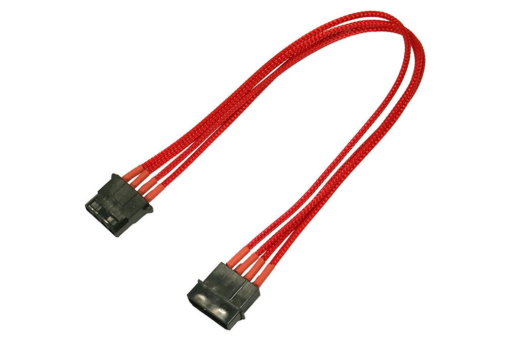 Forlenger, 4 pins drev, lederstrømper, 30 cm, rød