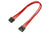 Forlenger, 4 pins drev, lederstrømper, 30 cm, rød