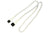 Forlenger, 3 pins vifte, kabelstrømpe, 60 cm, hvit