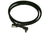 SATA III, 1 rett og 1 vinklet kontakt, kabelstrømpe, 60 cm, sort