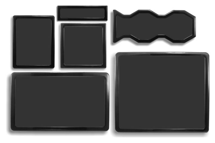 DEMCiflex magnetisk filtersett for Cooler Master HAF 932, sort