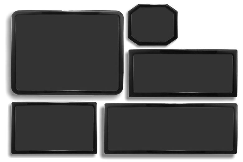 DEMCiflex magnetisk filtersett for Corsair 500R, sort