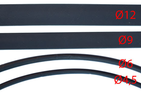 Krympeslange, Ø12mm krymper til Ø6mm