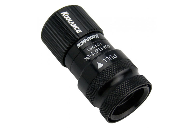 Koolance QD3-FS13X16-BK, kompresjonsnippel, 1/2"ID-5/8"OD, female, sort