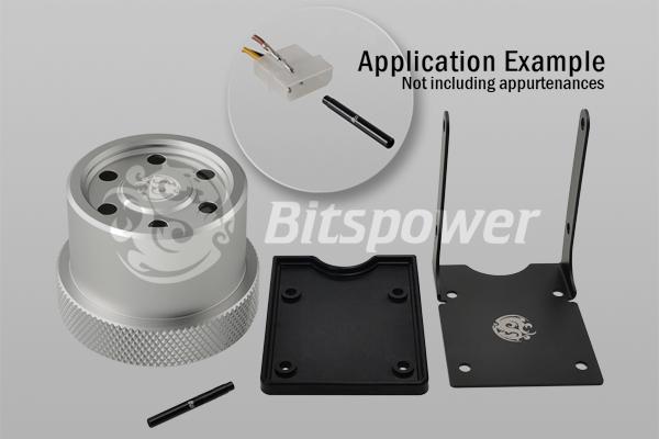 Bitspower deksel for Laing D5 baserte pumper, matt sølv