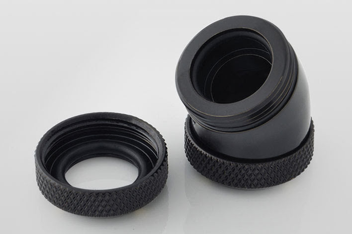 Bitspower Multi-Link Adapter, 30°, Ø12mm, Matt Black