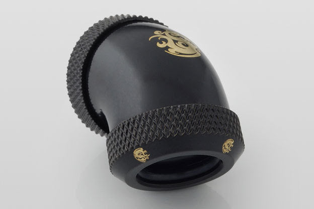 Bitspower Multi-Link Adapter, 45°, Ø12mm, Matt Black