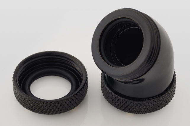 Bitspower Multi-Link Adapter, 45°, Ø12mm, Matt Black