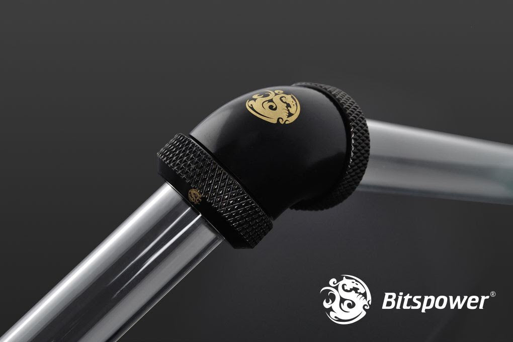 Bitspower Multi-Link Adapter, 60°, Ø12mm, Matt Black