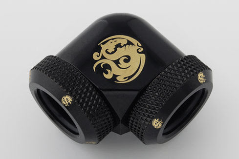 Bitspower Multi-Link Adapter, 90°, Ø12mm, Matt Black