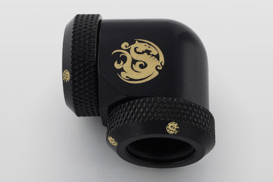 Bitspower Multi-Link Adapter, 90°, Ø12mm, Matt Black