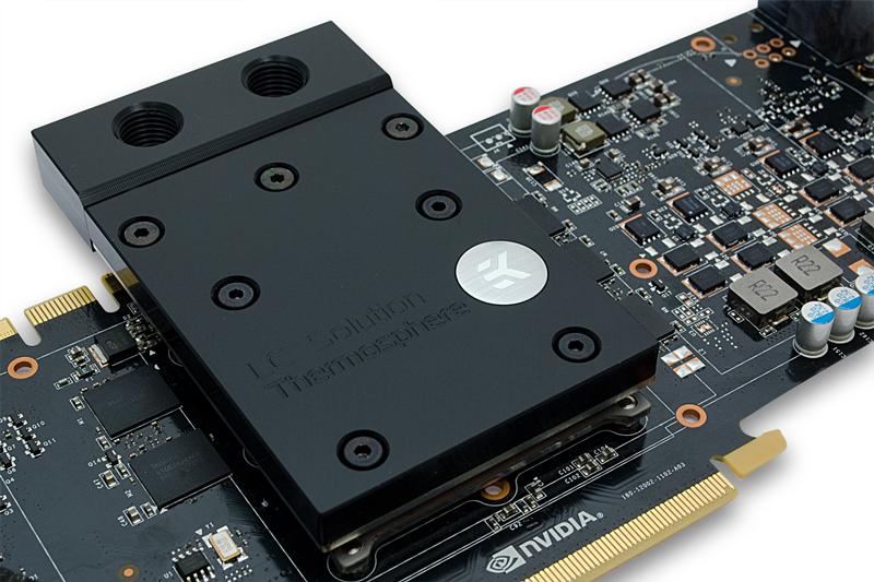 EK vannblokk for skjermkort, Thermosphere - Acetal + Nickel